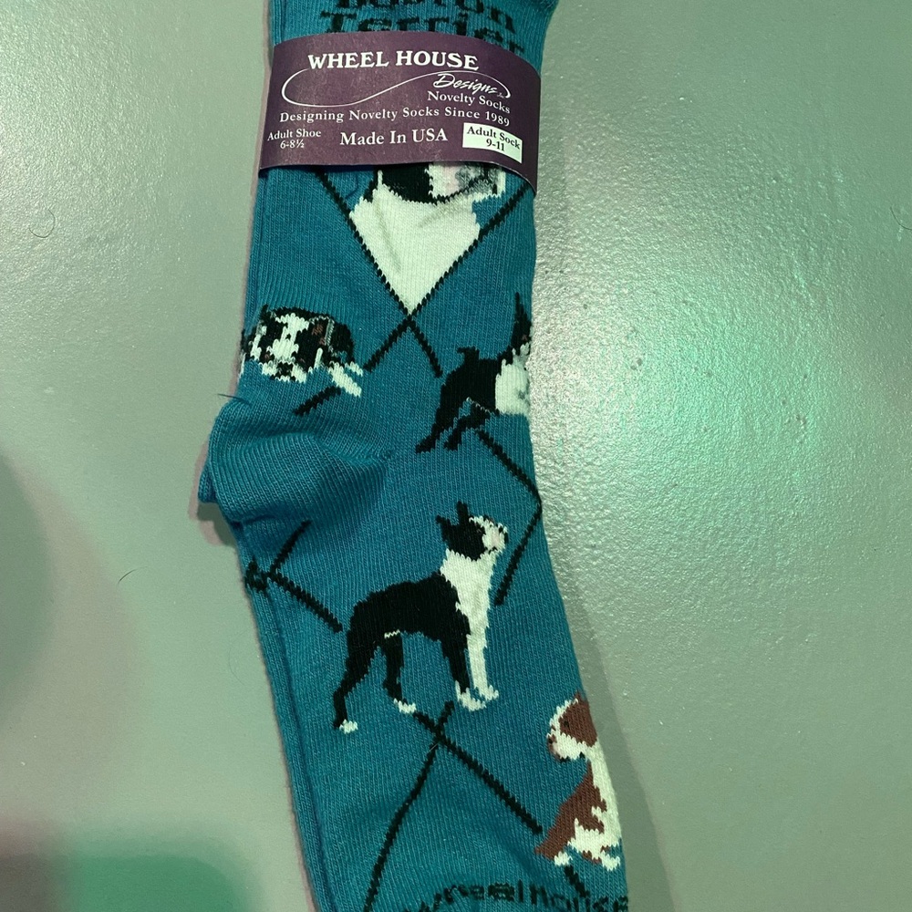 Wheel House Boston Terrier Socks